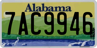 AL license plate 7AC9946