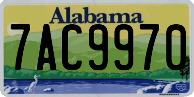 AL license plate 7AC9970