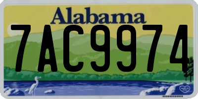 AL license plate 7AC9974