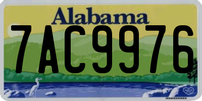 AL license plate 7AC9976