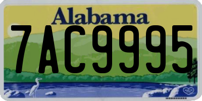 AL license plate 7AC9995