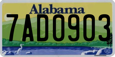 AL license plate 7AD0903