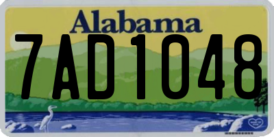 AL license plate 7AD1048