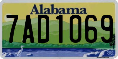 AL license plate 7AD1069