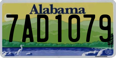 AL license plate 7AD1079