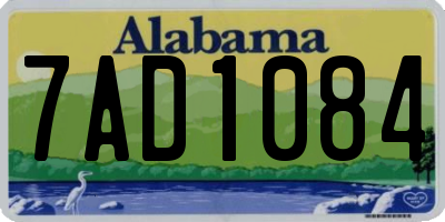 AL license plate 7AD1084