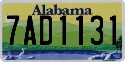 AL license plate 7AD1131