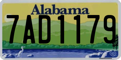 AL license plate 7AD1179