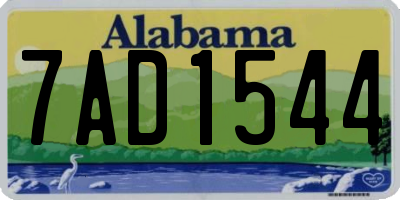 AL license plate 7AD1544