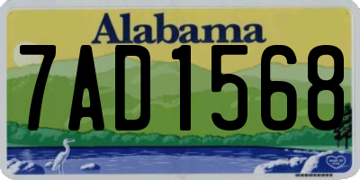 AL license plate 7AD1568