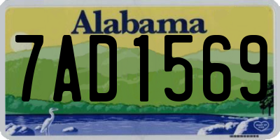 AL license plate 7AD1569