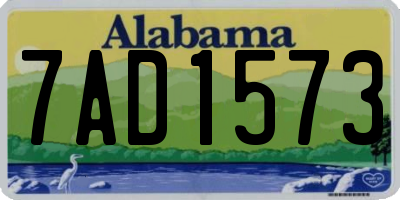 AL license plate 7AD1573