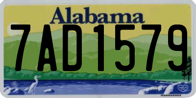 AL license plate 7AD1579