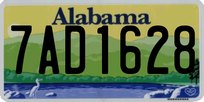 AL license plate 7AD1628
