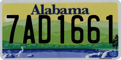 AL license plate 7AD1661