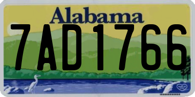 AL license plate 7AD1766