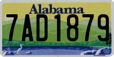AL license plate 7AD1879