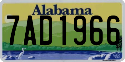 AL license plate 7AD1966
