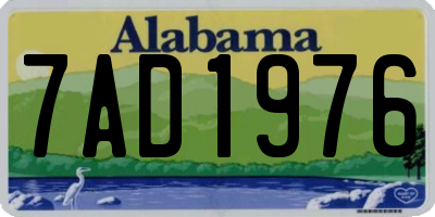 AL license plate 7AD1976