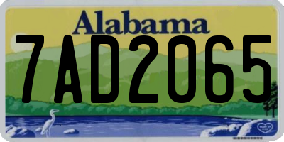 AL license plate 7AD2065