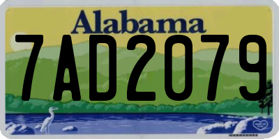 AL license plate 7AD2079
