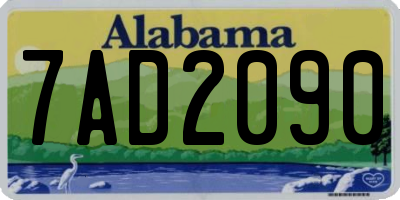 AL license plate 7AD2090