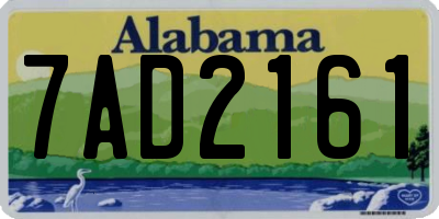 AL license plate 7AD2161