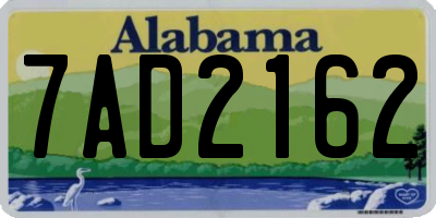 AL license plate 7AD2162