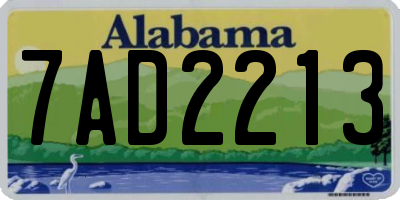 AL license plate 7AD2213