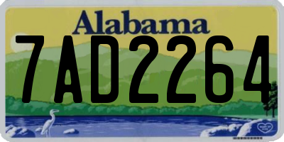 AL license plate 7AD2264