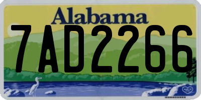 AL license plate 7AD2266