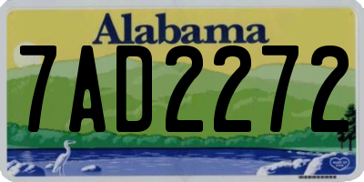 AL license plate 7AD2272