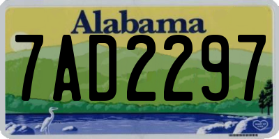 AL license plate 7AD2297