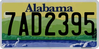 AL license plate 7AD2395