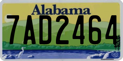 AL license plate 7AD2464