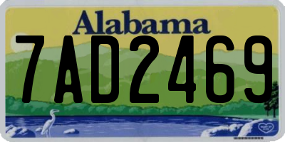 AL license plate 7AD2469