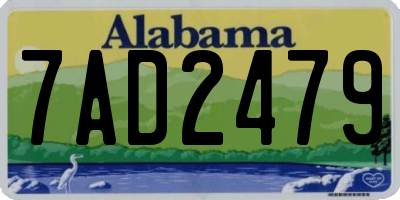 AL license plate 7AD2479