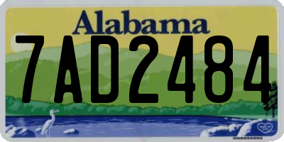 AL license plate 7AD2484