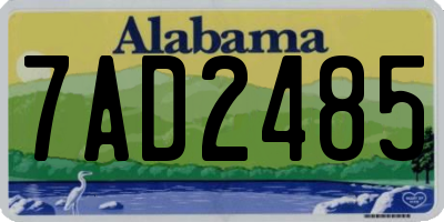AL license plate 7AD2485