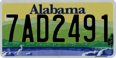 AL license plate 7AD2491
