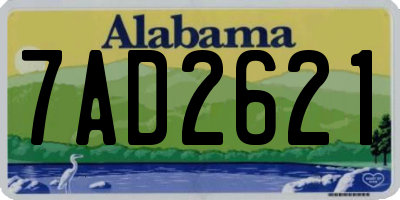 AL license plate 7AD2621