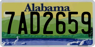 AL license plate 7AD2659