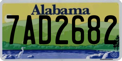 AL license plate 7AD2682