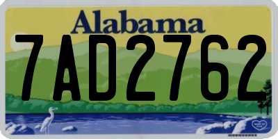 AL license plate 7AD2762