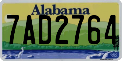AL license plate 7AD2764