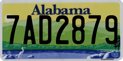 AL license plate 7AD2879