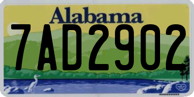 AL license plate 7AD2902