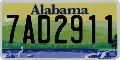 AL license plate 7AD2911