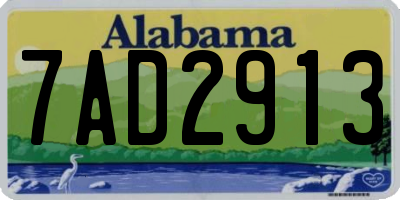 AL license plate 7AD2913