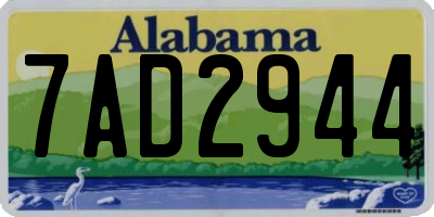 AL license plate 7AD2944